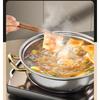 12 Inch Stainless Steel Nonstick Deep Frying Pan Hot Pot with Lid Soup Pot Wok Two Handle Hold PFOA Free, Dishwasher Oven Safe