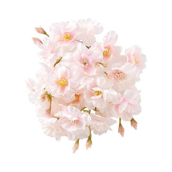 siawadeky Artificial Cherry Blossom Flowers, Set of 20, 100 Flowers, Cherry Blossom Petals, Spring Flowers, Silk Flowers, Silk Flowers, Flowers that