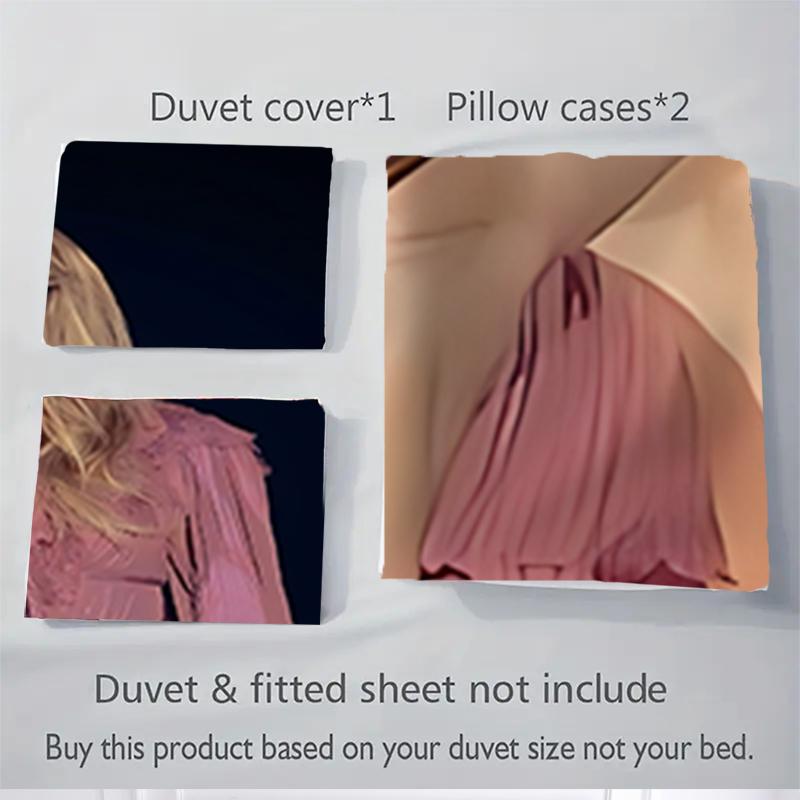 3-teilige Taylor Swift Performance Bettwäsche-Sets für alle Größen Neu 3D-gedruckte Tagesdecke Bettdecke Bettbezug Kissenbezug Schlafzimmerdekoration