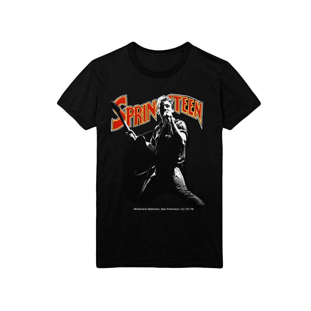 Bruce Springsteen Unisex T-Shirt: Winterland Ballroom Singing S