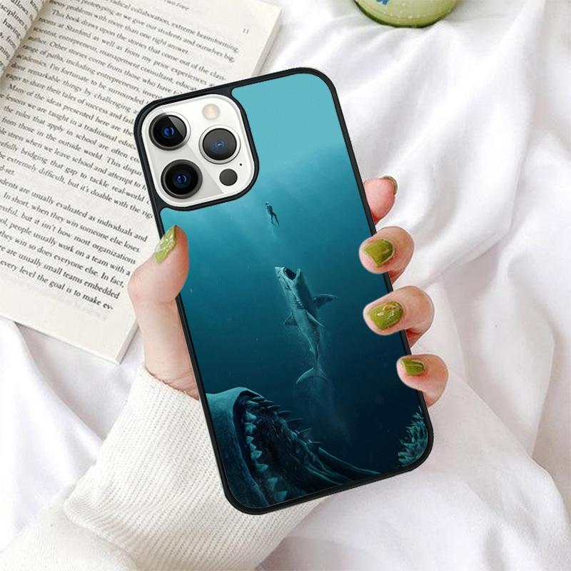 Dive Scuba Diver Shark Diving Phone Cases for iPhone 17 Air 16 15 14 12 13 PLUS 11 PRO MAX Back Cover Fundas