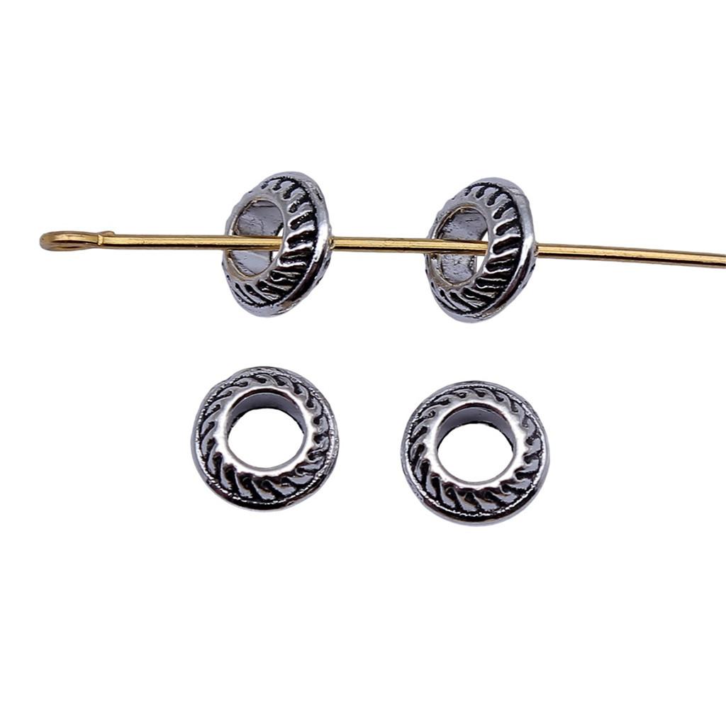 Large Hole Dot Spacer Beads Multi Color Charms For Bohemian Jewelry Findings