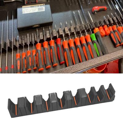 1/2 Stück Modulares Schraubendreher-Organizer 8-Schlitz Schwerlast Abnehmbar Rutschfest Werkzeugschublade Werkzeugkasten Regal Schraubenschlüssel Schraubendreher Hammer Zange Halter