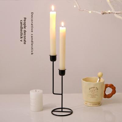 New Iron Candle Holder Ornaments Creative Gift Candlestick Holder Festival Home Decor Candle Stick Holder Tray for Friends