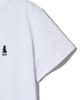 YALE Women'S Circle Point Crop Short Sleeve T-Shirt White