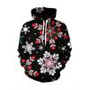 Autumn Winter Creative Colorful 3D Digital Printed Women's Loose Fitting Pullover Hoodies Fashionable Long Sleeved Hoodies