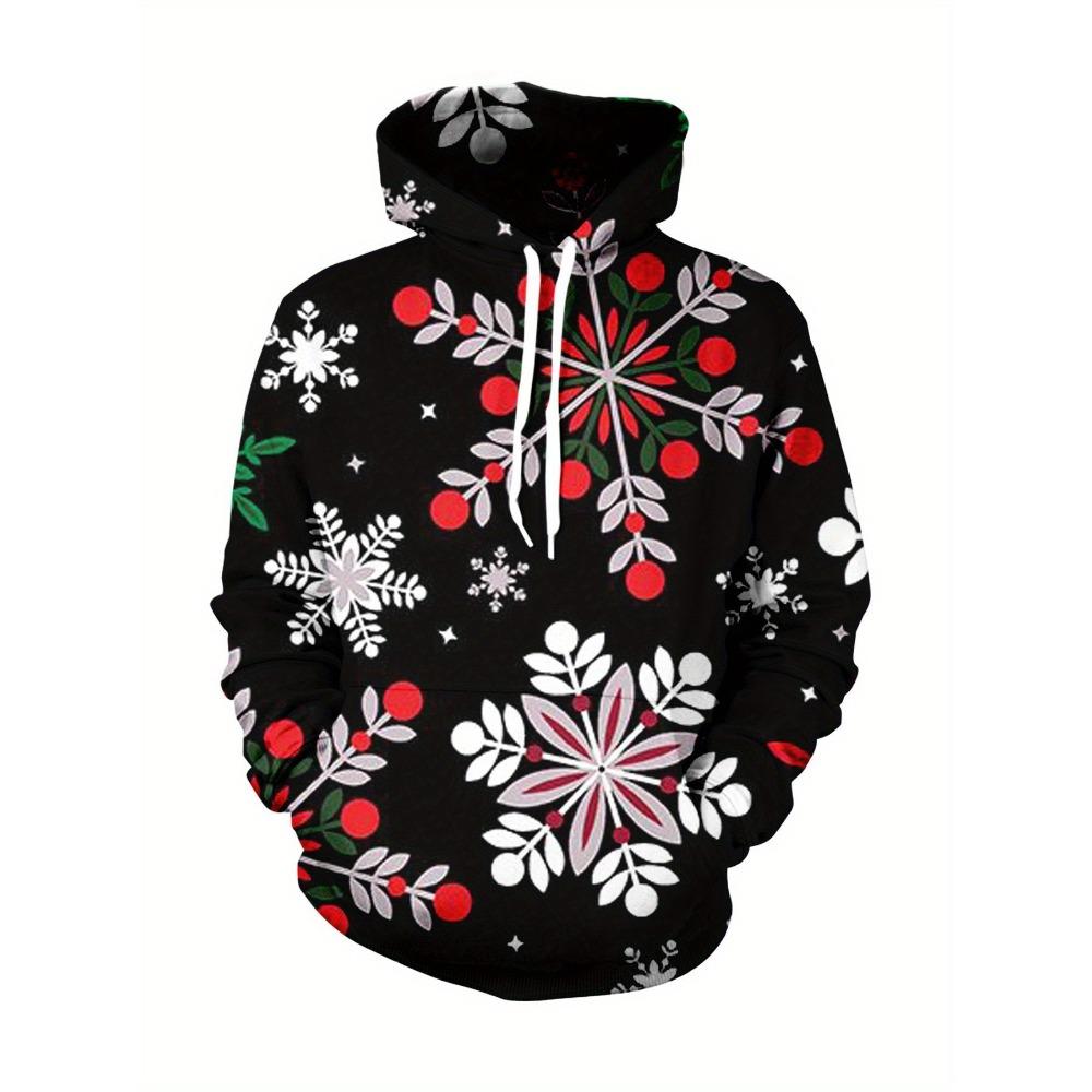 Autumn Winter Creative Colorful 3D Digital Printed Women's Loose Fitting Pullover Hoodies Fashionable Long Sleeved Hoodies