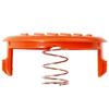 3pcs Lawn Mower Head Cap Brush Cutter Spool Line Cover Plastic Spool Cover