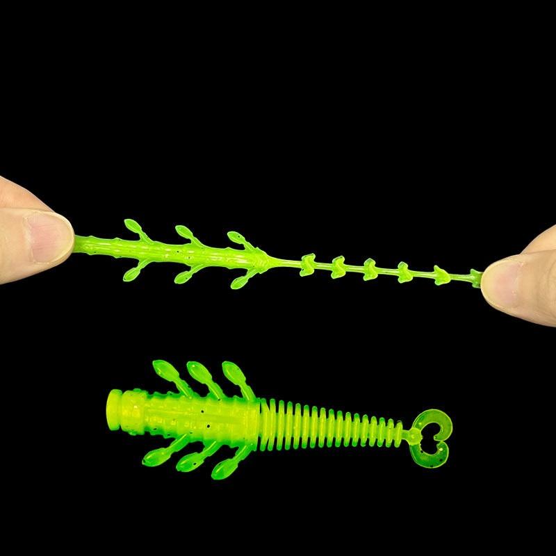 DUODUOYU 8PCS New TPE Soft Fishing Lures 2.1g/60mm Wobblers Iscas Artificial Silicone Wobblers For Pike Swimbait Jigging Lure