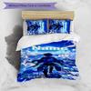 3pcs Custom Name Attack on Titan Bedding Set Duvet Cover Closure Includes 1 Duvet Cover & 2 Pillowcases for All Seasons Bedroom Decor