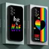 LGBT For Samsung Galaxy A55 Case A54 A52S A53 A51 A34 A35 A33 A32 A50 A72 A71 A30 A7 A9 Case Soft Cover Rainbow Flag Gay Lesbian