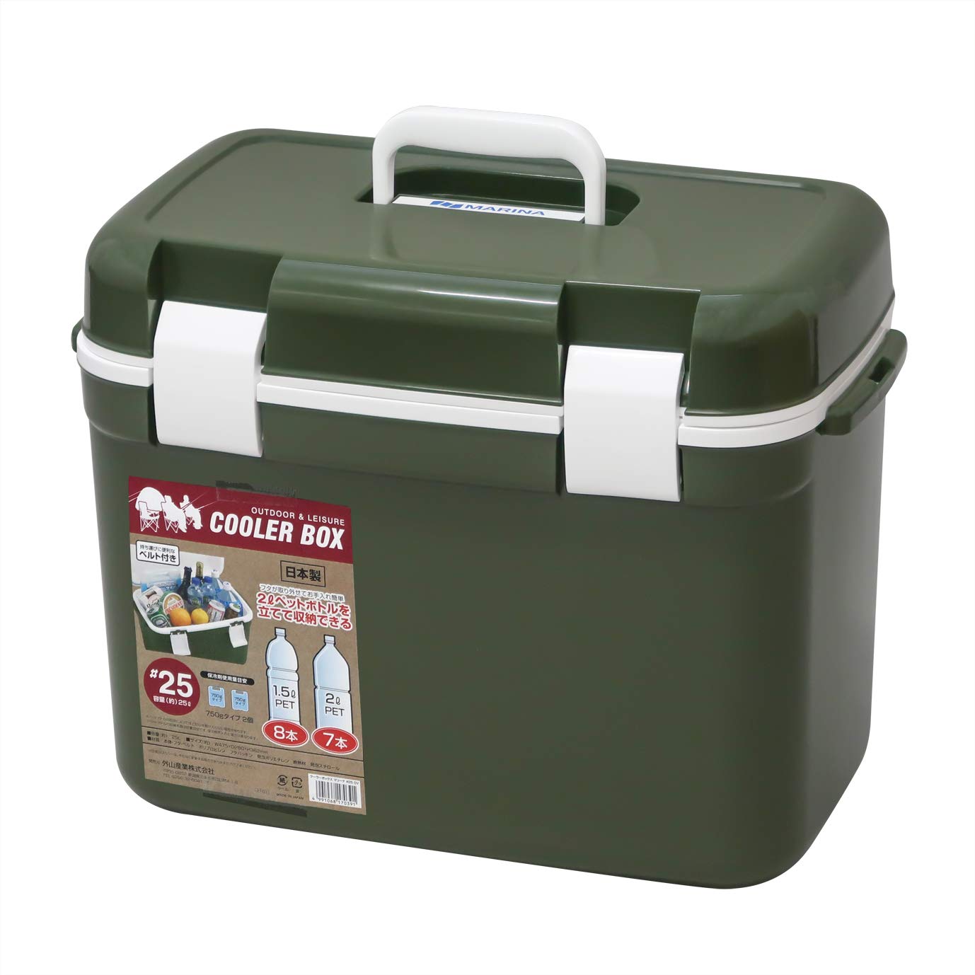 

Toyama Sanngyo Cooler BOX Marina Olive #25OV