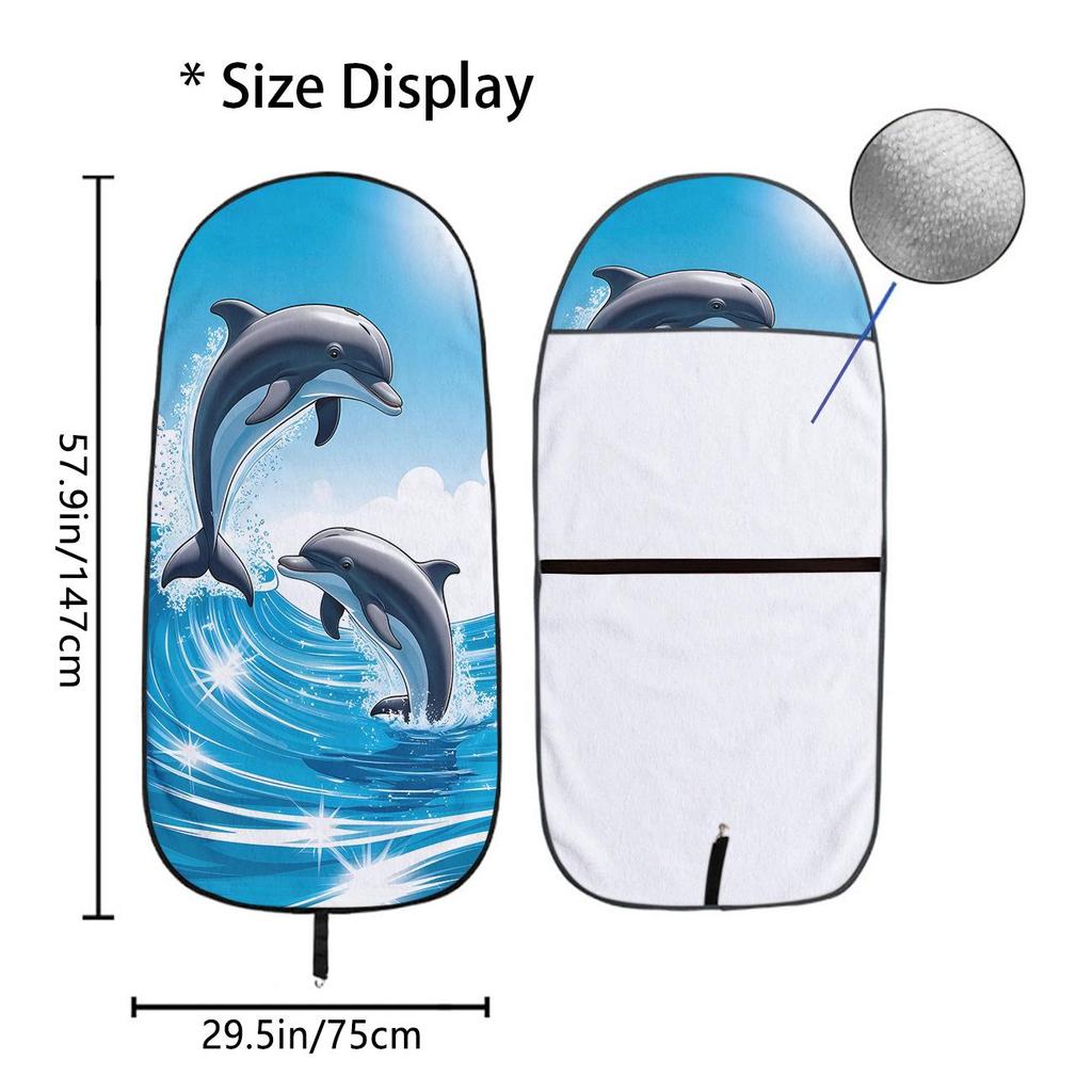Universal Car Seat Towel Cover - Front Seat Protector for Gym & Workout, All-Season Use