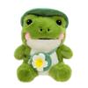 ZOCO Lächelnder Frosch Puppe Reise Frosch Puppe Plüschtier Füllung Tier Weiches Fell Geburtstag Weihnachten Geschenk Cartoon Ornament