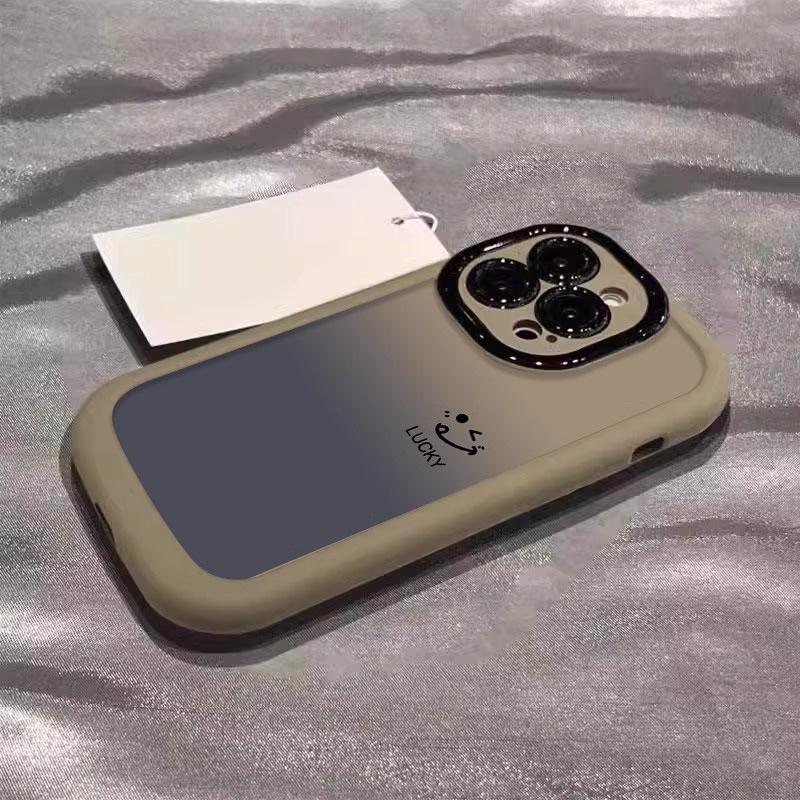 

Подходит для чехла для мобильного телефона Apple 15 Promax Puff iPhone 14plus Градиент Смайлик 16 Мультяшный 13 Противоударный iPhone 12 Pro