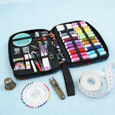 114Pcs/Set Portable Sewing Kit with Case Colorful Thread Needle Tailor Scissors Tape Measure Professional Beginner Home Travel Emergency Sewing
