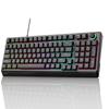 Gaming Red 98 LED Word Fast Numeric Volume Control Computer Gift Keyboard, Switches, Keys, Mechanical, Backlit, Illumination, USB, Wired, Response,