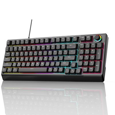 Gaming Red 98 LED Word Fast Numeric Volume Control Computer Gift Keyboard, Switches, Keys, Mechanical, Backlit, Illumination, USB, Wired, Response,