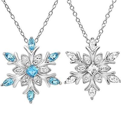Ladies Necklace Snowflake Pendant Jewelry Stylish Women Pendant Necklace for Outdoor
