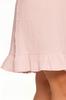 Women's Cotton Muslin Nightgown with Ruffles MORAJ XL PINK
