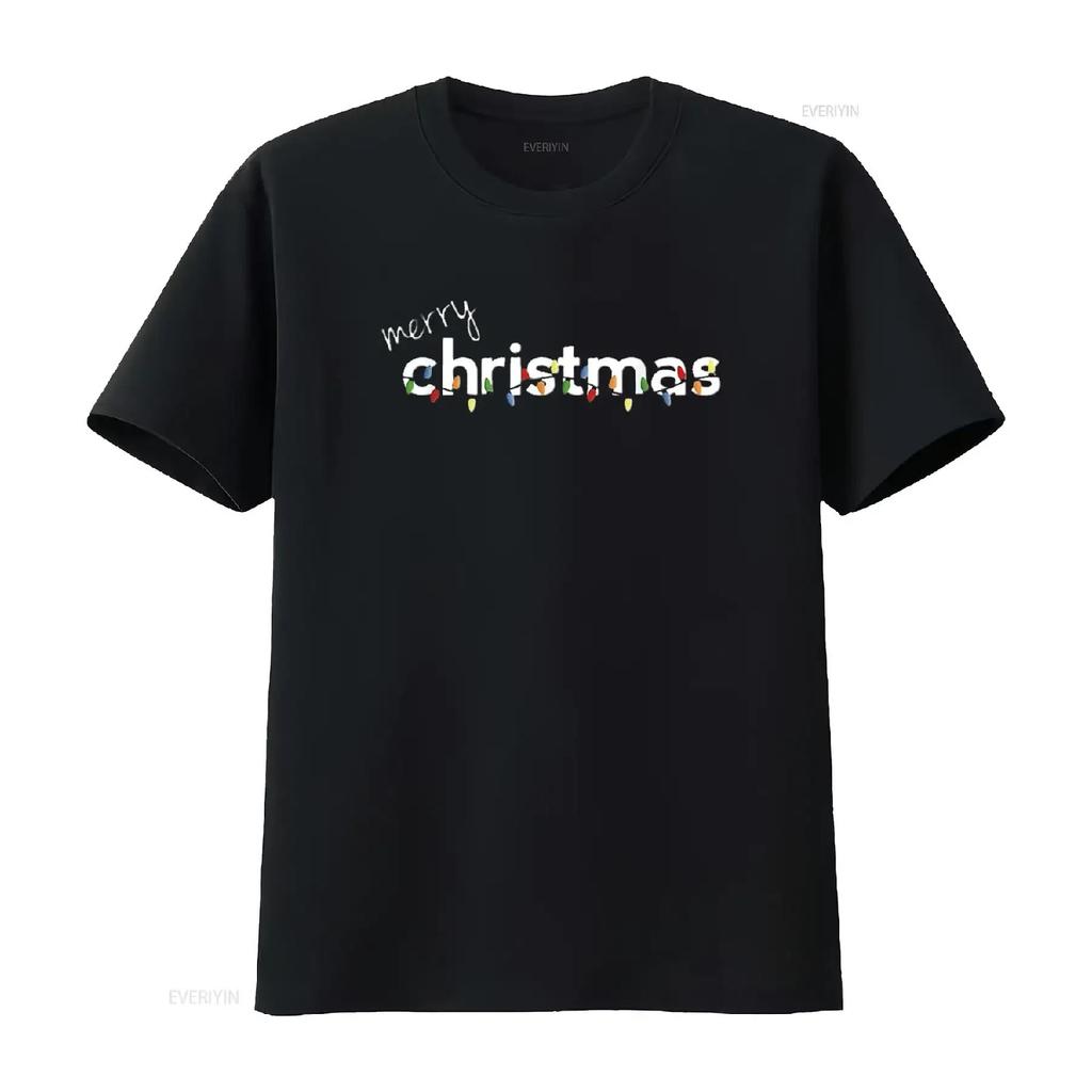 Merry Christmas T ShirT s Boys Girls Black Large vintage Washed fashion streetwear Slightly homme Stylish Top For Everyday Wear