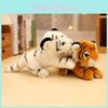 Entzückende Plüsch-Weißtiger-Figur Weiches sitzendes Spielzeug für Kinder Geschenk und Heimdekoration