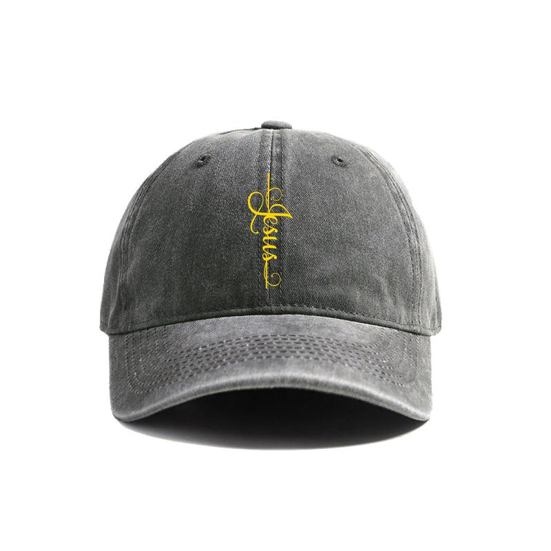 Jesus Cross Baseball Cap Summer Jesus Christ On The Cross God Distressed Dad Hats Men Outdoor Adjustable Cotton Caps MZ004