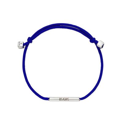 BE/GINS LA LIGNE SINGLE STRING BRACELET BLUE