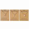 Stainless Steel Fashion Pendant Sun Crescent Moon Star Clavicle Chain Necklace For Women Jewelry Party Friend Gifts