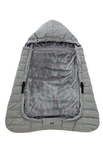 BABYHOPPER Ergo Winter Multiple Down Cover, 90% Down Baby Carrier Cover, Gray, Stroller Compatible, CKBH04012