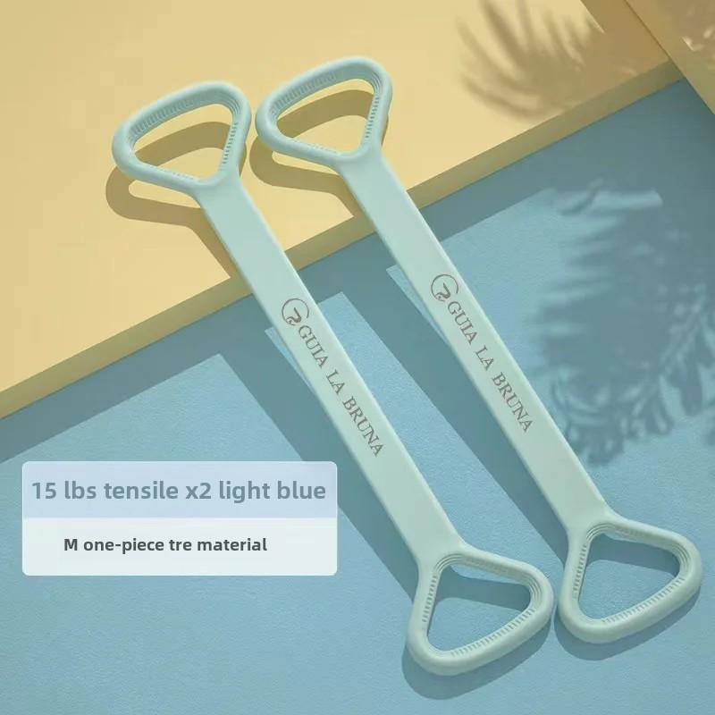 2PCS 8 Word Yoga Resistance Band Chest Expander Rope Workout Open Back Trainning Sport Exercise Gym Fitness Rubber Elastic Bands