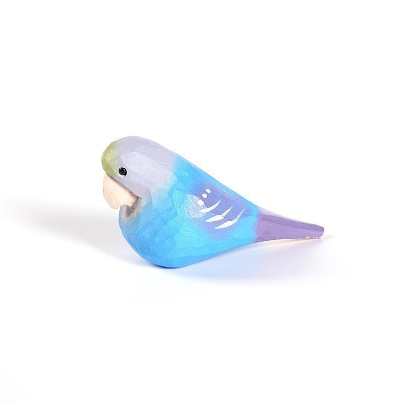 

Wooden Bird Figurine Decor For Office And Living Room With Modern Minimalist Style синий