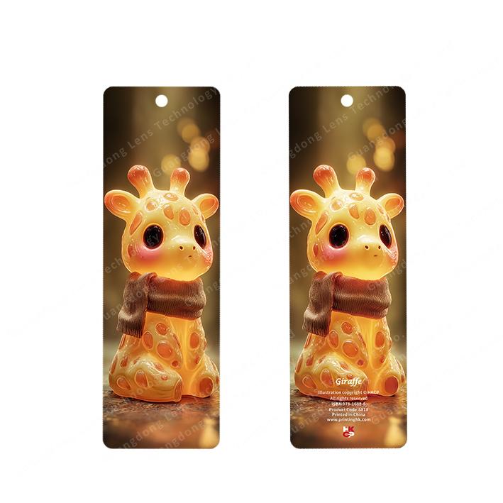 Hot Selling 3D Lenticular Printing Plastic Lenticular Bookmark for Promotional Gifts (as the picture,58x180mm)