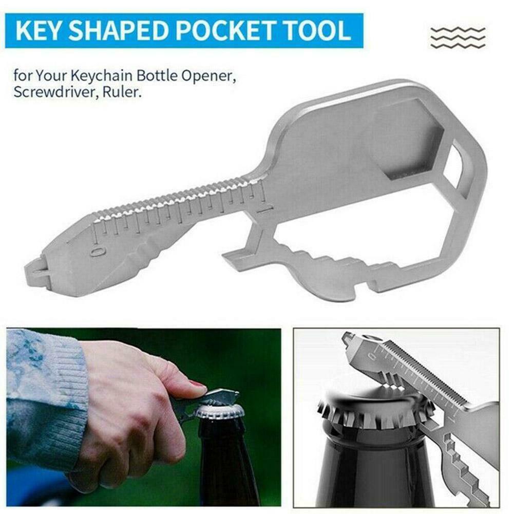 1 Piece 24-in-1 Multifunctional EDC Tool - with Wrenches, Screwdrivers, Pliers, Bottle Openers and More - for Camping