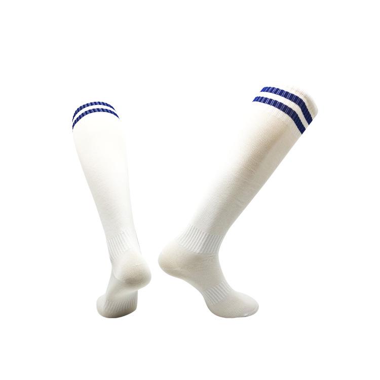 

Дорослі та юнацькі нековзні шкарпетки для футболу вище коліна - Ідеальні для тренувань та спорту Adults One Size синій/білий