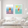 Minimalist Swimming Posters Abstract Diving Canvas Painting Prints Sunset Wall Art Pictures For Living Room Decor