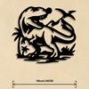 Metal Dragon Wall Art Sculpture Iron Statue Home Decor Living Room Game Room