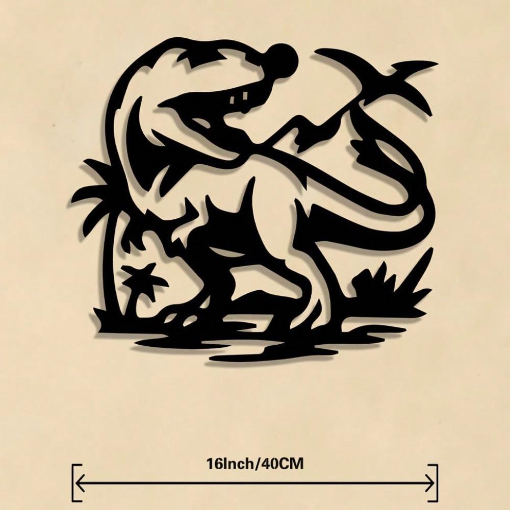 Metal Dragon Wall Art Sculpture Iron Statue Home Decor Living Room Game Room