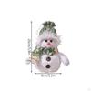 Illuminated Holiday Plush Toy Snowman Figurine for Indoor Decoration