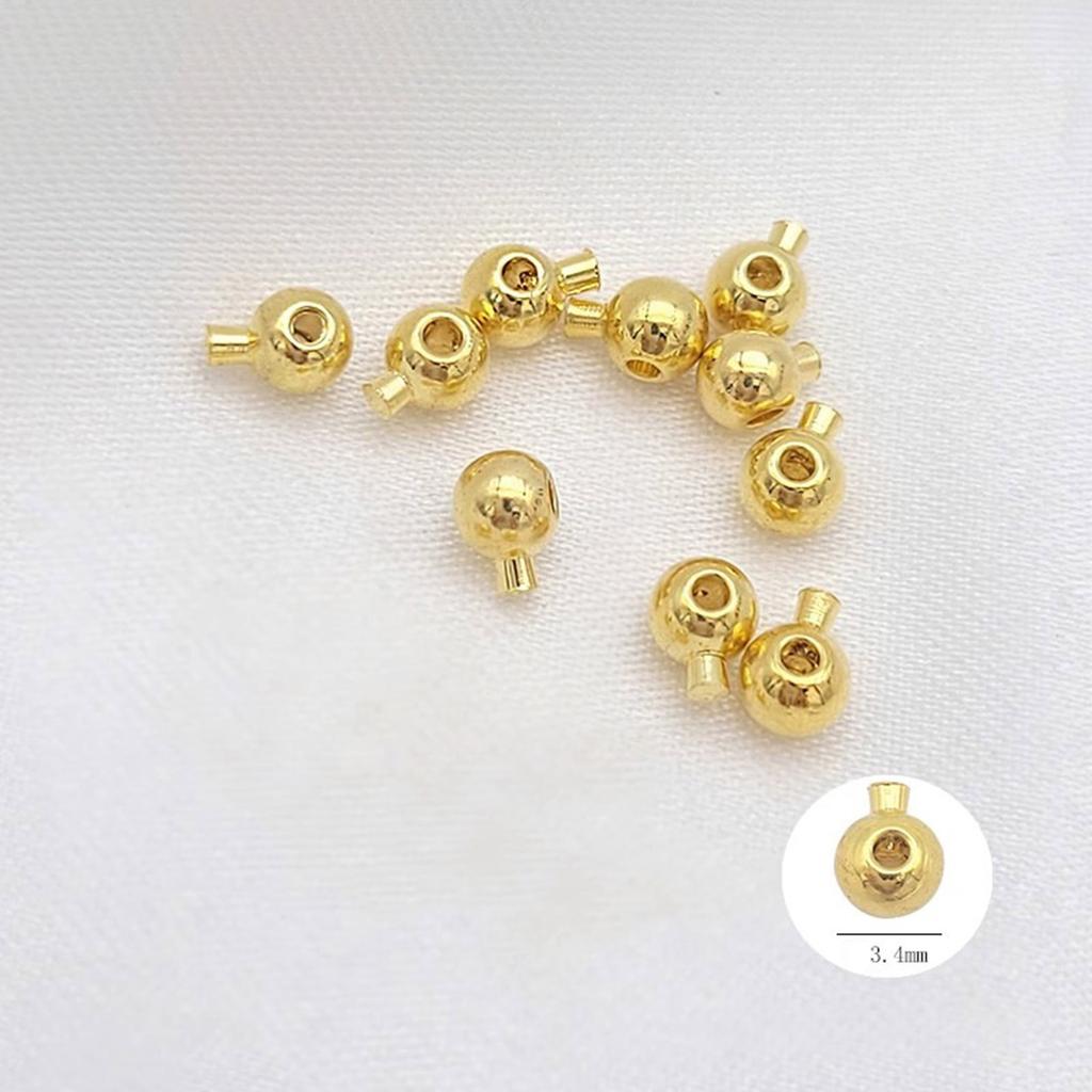 Set of 10 Multifuntional Jewelry Beads Jewelry Bead Set Jewelry Crafting Beads Spacer Beads Alloy Texture for Daily