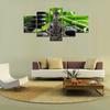 Wall Art Modern Pictures Home Decor 5 Panel Bamboo Buddha Living Room Canvas HD Print Cuadros Painting Modular Poster  No Frame