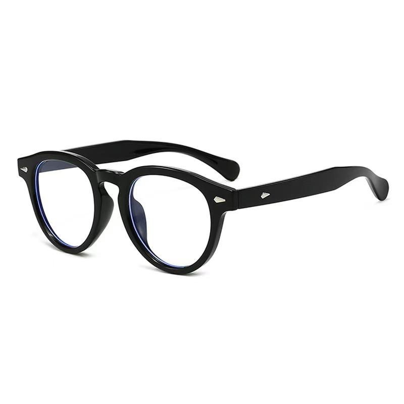 European and American new round frame rice nails light luxury simple fashion personalized street shooting men's and women's outdoor sunscreen versa