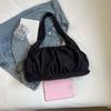 Drawstring Cloud Crossbody Bag Pleated Casual Underarm Bag Dumpling Bag Canvas Shoulder Bag  Girls
