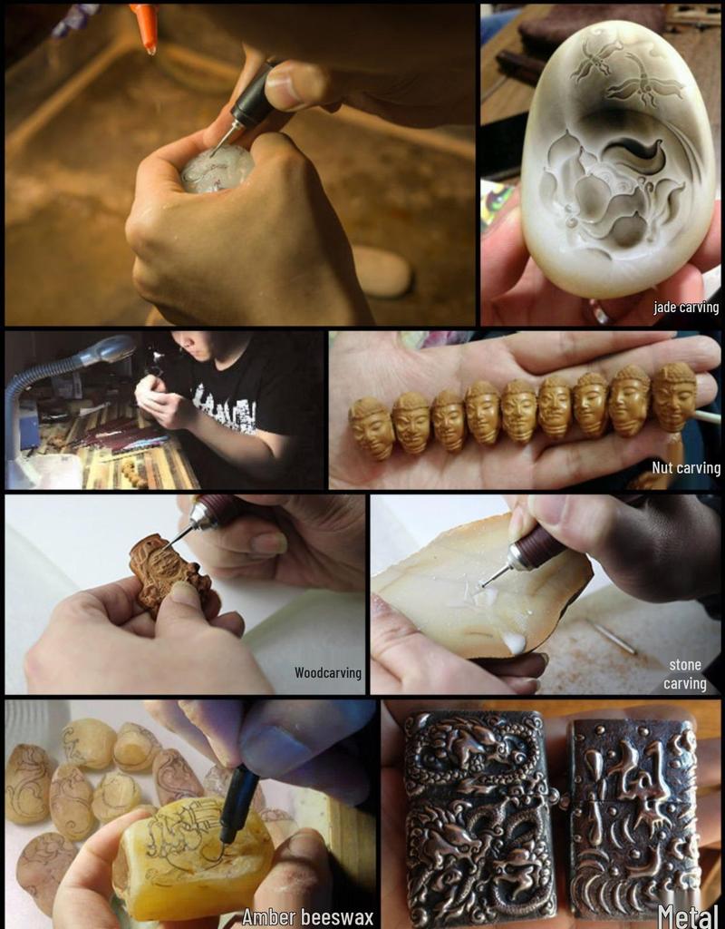 Compact Dental & Craft Engraving Tool: Electric Machine for Jade, Wood, and Nut Carving