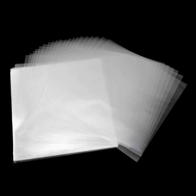 25/50Pcs 12Inch Clear Vinyl Record Protecter Lp Vinyl Record Self Adhesive Bag Plastic Inter Sleeves For Cd Tape Protect Sleeves