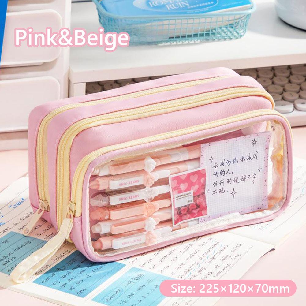 Large Opening Design Pencil Case Large Capacity Stationery Organizer Pen Box  School Office