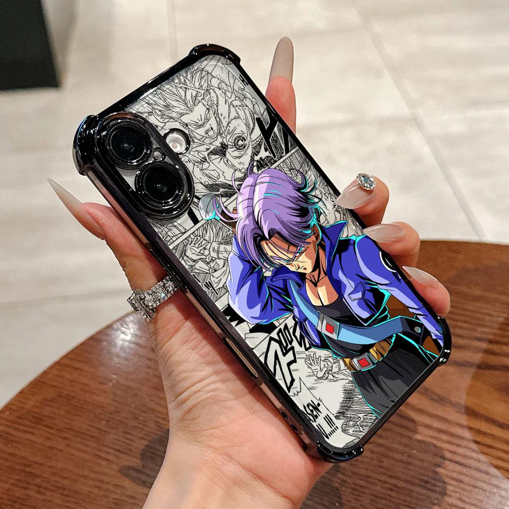 D-DRAGON BALL TRUNKS Funda For iPhone 18 17 Pro 16 15 14 13 12 11 Pro Max Case 17 Plus 17E 16E 17Air Silicon Protection Phone Cover