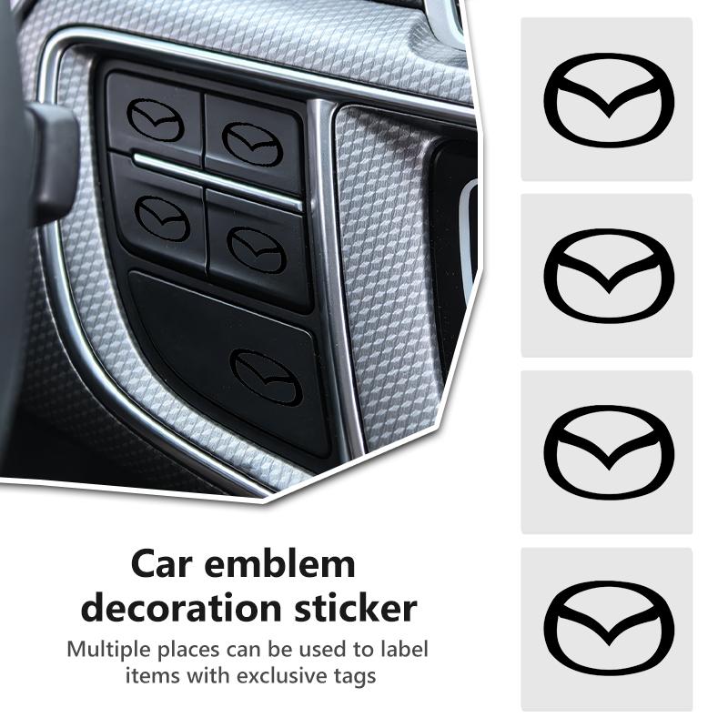 Car Interior Badge Stickers Phone Key Decoration Decal For Mazda 3 6 CX5 2 CX3 CX9 MX5 RX8 Axela Demio Atenza MS vf2