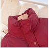 Trendy Academic Style Women's Winter Stand Collar Short Cotton Jacket 2025