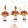 Thanksgiving Retractable Turkey Plush Doll Decor Festival Gift Ornament Room